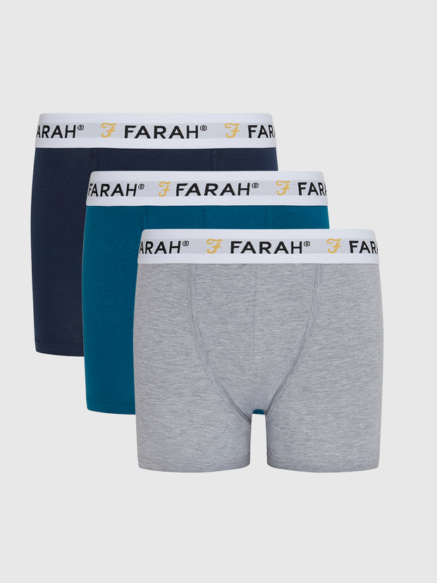 3 Pack Kadel Boxers In Assorted Colour