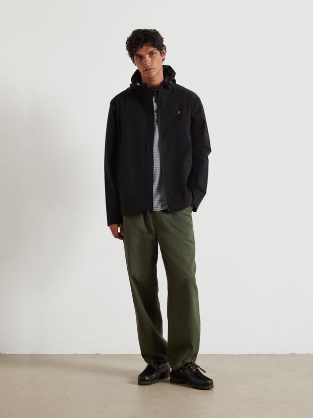 Rhodes Hooded Jacket (Black) Styled