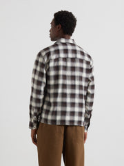 Lavelle Check Overshirt (Black Brown) Back