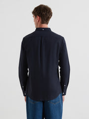 Milners Shirt (True Navy Marl) Back