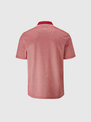 Nelson Golf Polo Shirt In Red White