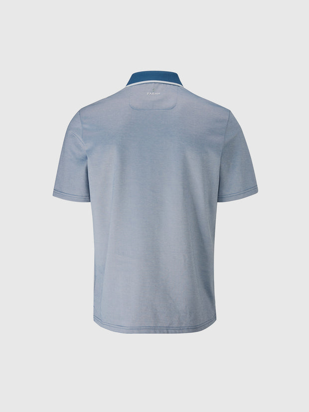 Nelson Golf Polo Shirt In Dusky Blue