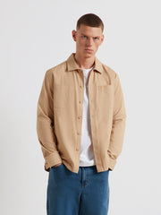 Ramsey Lightweight Overshirt (Light Sand) Front
