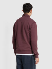 Kelly Quarter Zip Sweatshirt (Farah Red) Back