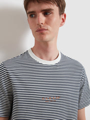 Goldney Stripe T-Shirt (True Navy) Detail