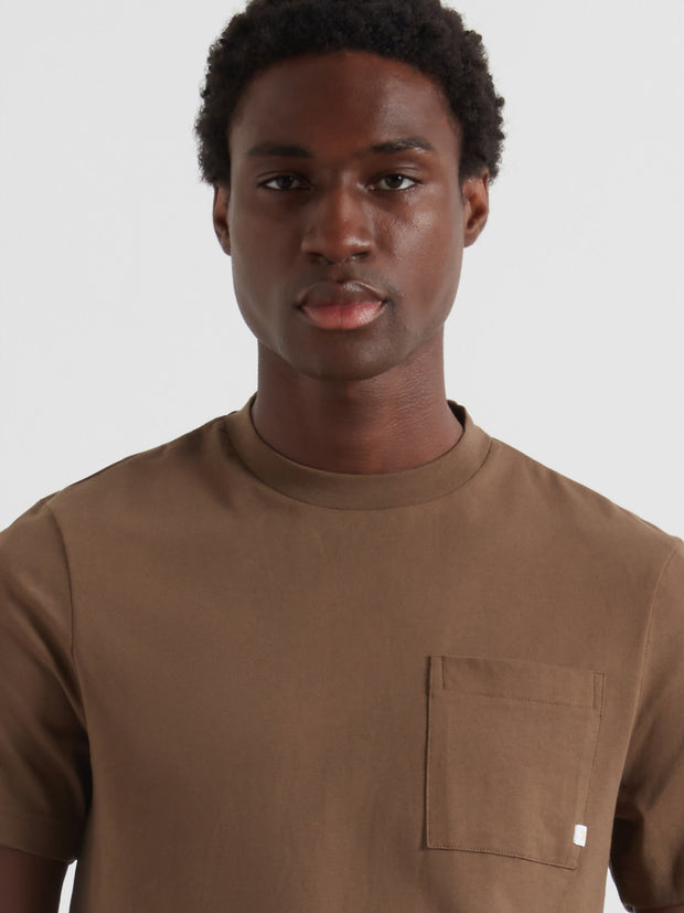 Stacy Pocket T-Shirt (Clove Brown) Detail