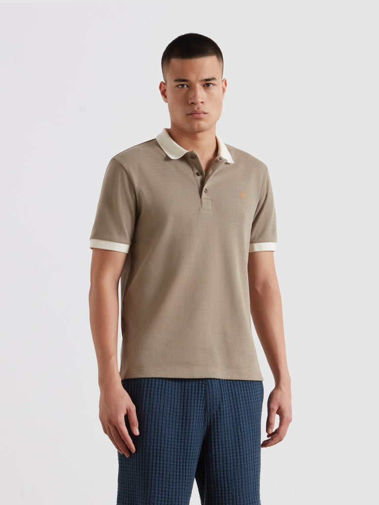 Clement Polo Shirt In Grey | Farah® Online
