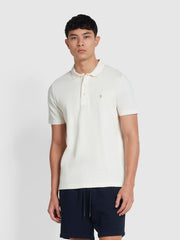 Forster Textured Polo Shirt In Ecru