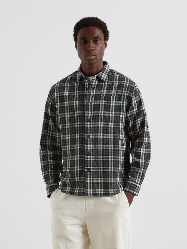 Hardaker Check Overshirt (Rosemary) Front
