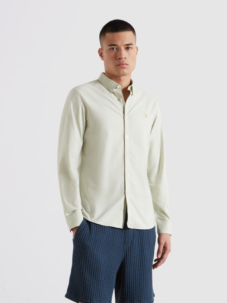 Brewer Slim Fit Organic Cotton Oxford Shirt Soft