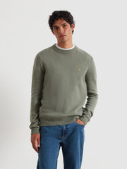 Maidstone Lambswool Sweater (Tarragon Green) Front