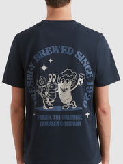 Roderick Graphic T-Shirt (True Navy) Back Detail