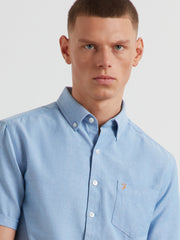 Boxworth Short Sleeve Shirt (Regatta Blue) Detail