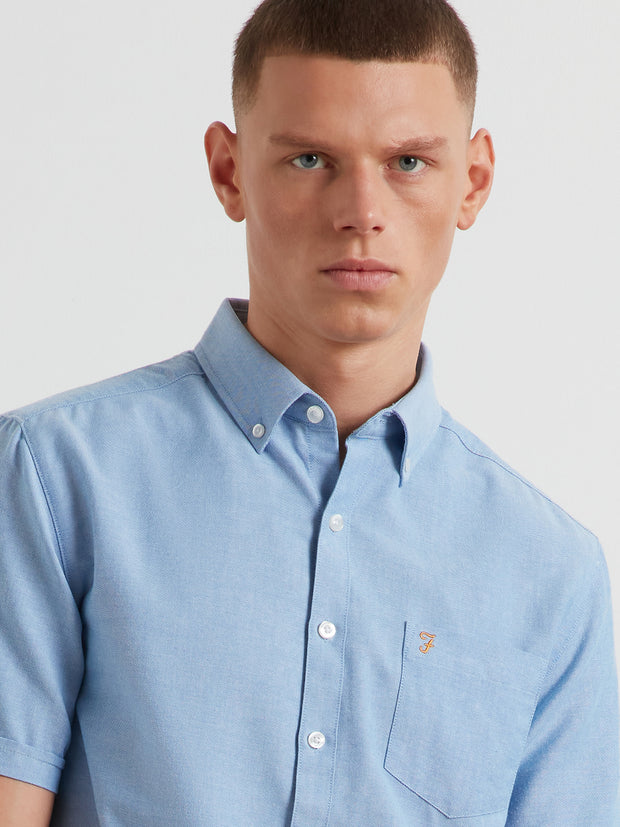 Boxworth Short Sleeve Shirt (Regatta Blue) Detail