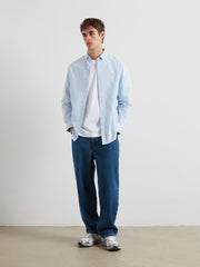 Timoney Striped Shirt (Sky Blue) Styled