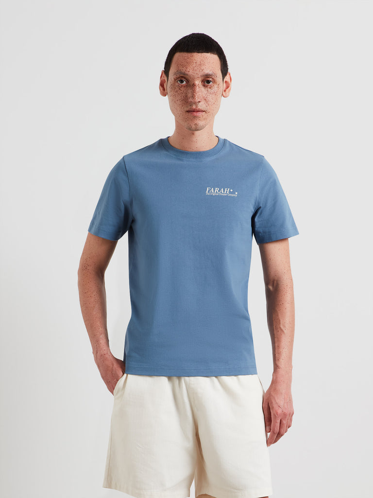 Morween Graphic T-Shirt In Blue Tide