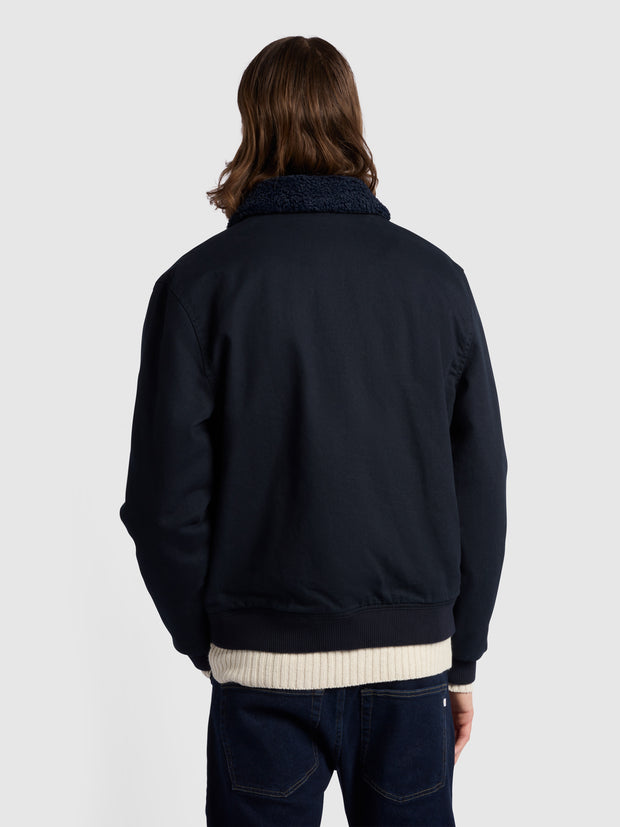 Sistine Regular Fit Blouson Jacket In True Navy