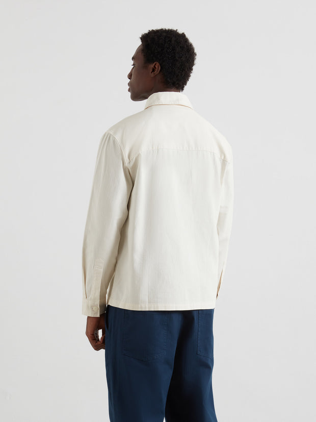 Marshall Overshirt (Ecru) Back