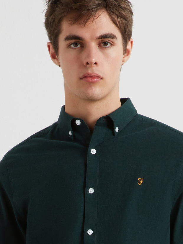 Steen Casual Fit Shirt (Woodland Pine Marl) Detail