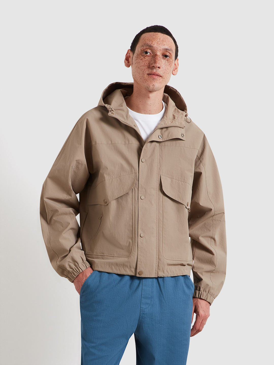 Shenley Coat In Beige | Farah® Online
