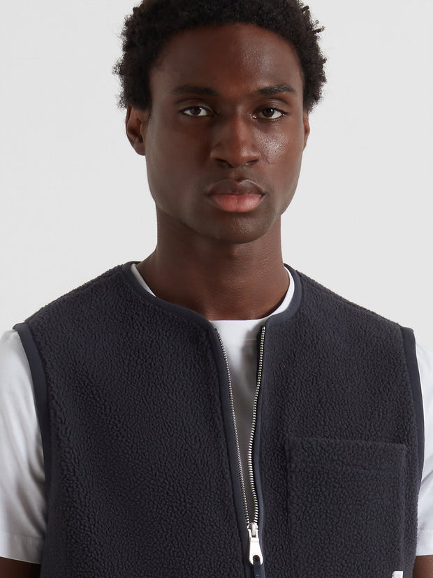 Abbott Gilet (True Navy) Detail