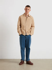 Ramsey Lightweight Overshirt (Light Sand) Styled