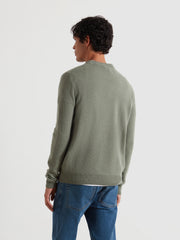 Maidstone Lambswool Sweater (Tarragon Green) Back