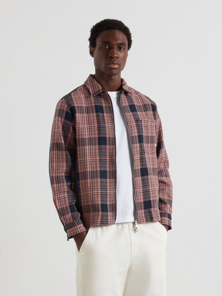 Etienne Zipped Check Overshirt True