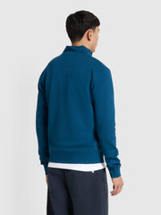 Kelly Quarter Zip Sweatshirt (Sailor Blue) Back