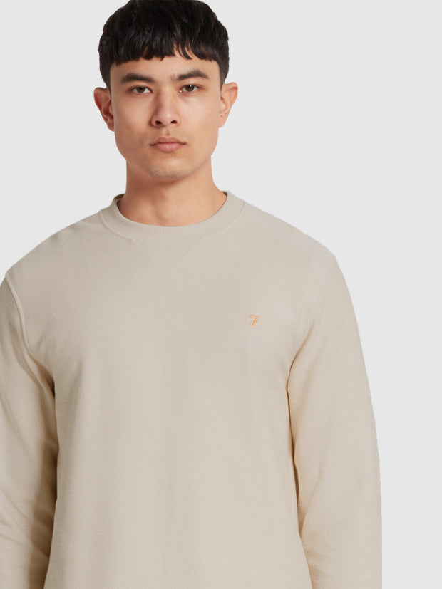 Galli Twill Crew Neck Sweatshirt In Fog