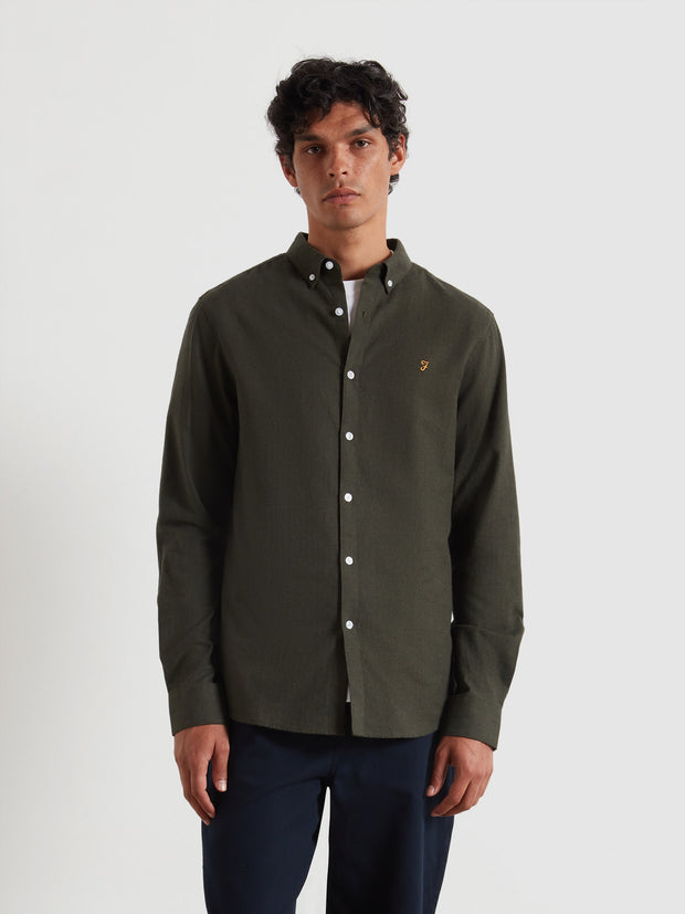 Milners Shirt (Evergreen Marl) Front