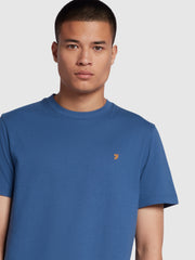 Danny Regular Fit T-Shirt In Steel Blue