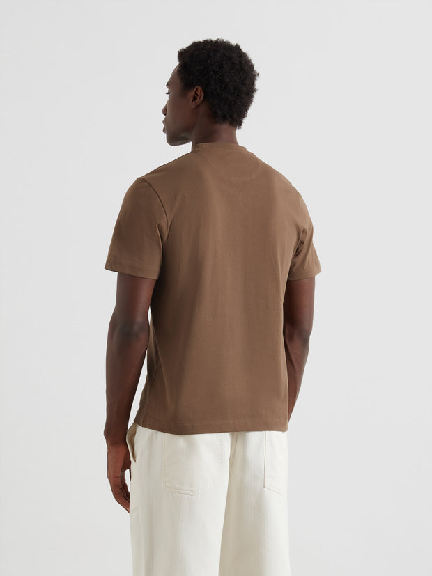 Stacy Pocket T-Shirt (Clove Brown) Back