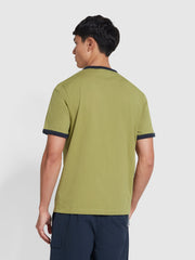 Groves Regular Fit T-Shirt In Moss Green
