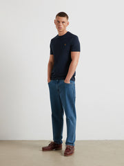 Barnet T-Shirt (True Navy) Styled