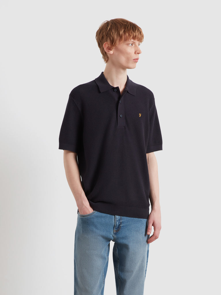 Thornley Knitted Polo Shirt True