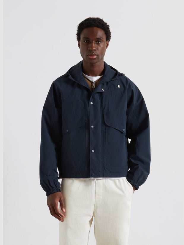 Shenley Hooded Jacket (True Navy) Front