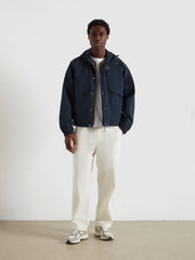 Shenley Hooded Jacket (True Navy) Styled