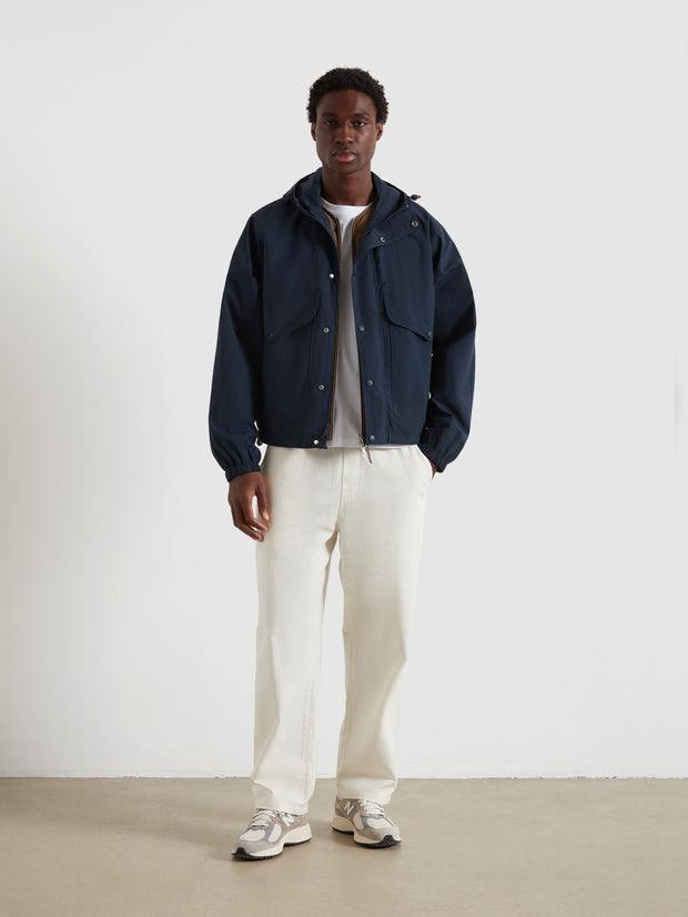 Shenley Hooded Jacket (True Navy) Styled