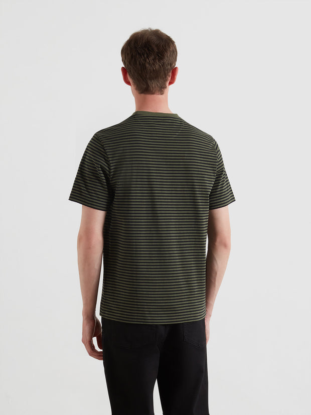 Castle Stripe T-Shirt (Evergreen) Back