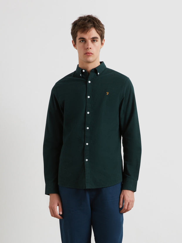 Steen Casual Fit Shirt (Woodland Pine Marl) Front