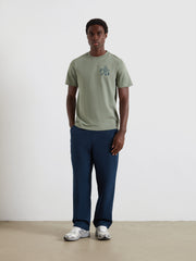 Marcham Graphic T-Shirt (Tarragon Green) Styled