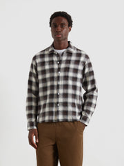 Lavelle Check Overshirt (Black Brown) Front