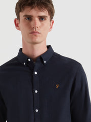 Milners Shirt (True Navy Marl) Detail