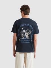 Roderick Graphic T-Shirt (True Navy) Back