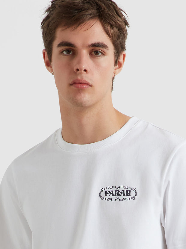 Hawthorne Graphic T-Shirt (White) Detail