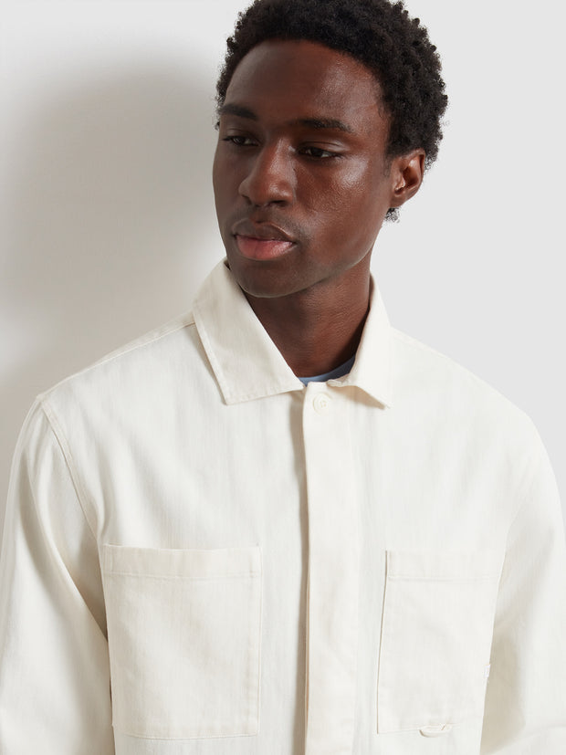 Marshall Overshirt (Ecru) Detail