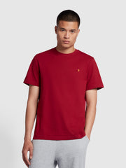 Danny Regular Fit T-Shirt In Warm Red