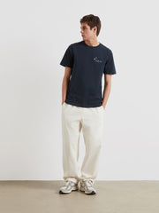 Roderick Graphic T-Shirt (True Navy) Styled