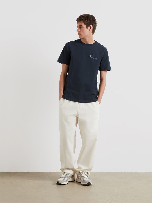 Roderick Graphic T-Shirt (True Navy) Styled